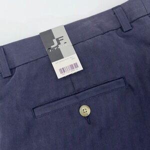 J. Ferrar Mens Navy Blue Pleated Herringbone Dress Shorts Size 38 NWT